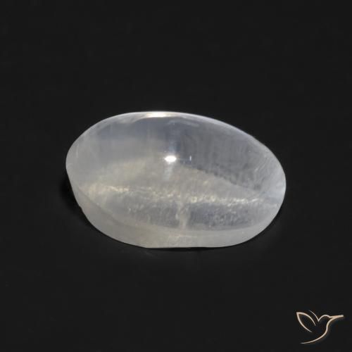 Sillimanite Occhio di Gatto Grigio molto chiaro naturale da 1.05 ct, Ovale, Trasparente