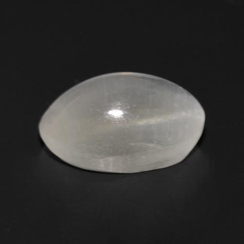 Sillimanite cat's eye naturale grigio da 1,09 ct, taglio ovale, trasparente
