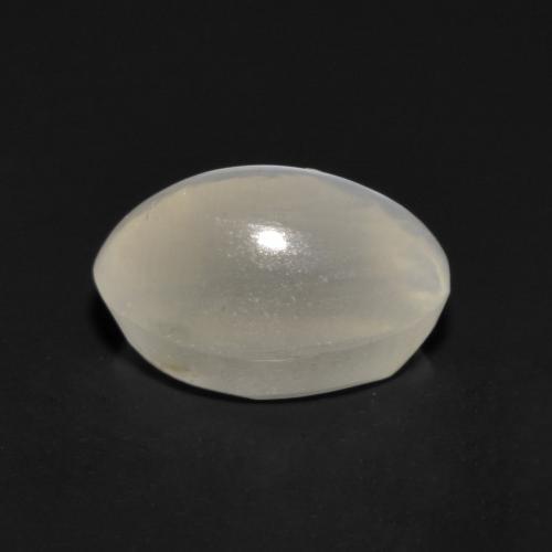 Sillimanite cat's eye naturale grigio da 1,17 ct, taglio ovale, trasparente