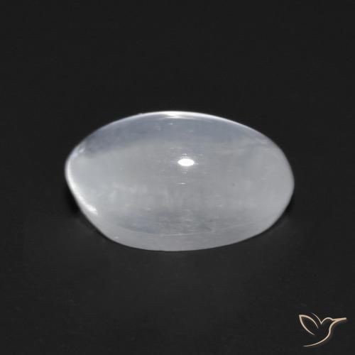 Sillimanite Occhio di Gatto Bianco traslucido naturale da 0.98 ct, Ovale, Trasparente