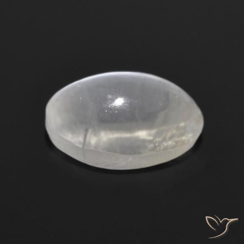 Sillimanite Occhio di Gatto Grigio molto chiaro naturale da 1.28 ct, Ovale, Trasparente