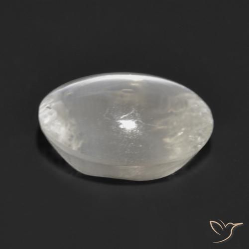 Sillimanite Occhio di Gatto Grigio molto chiaro naturale da 1.47 ct, Ovale, Trasparente