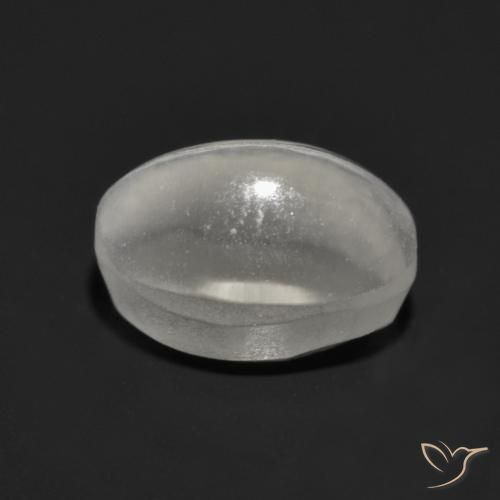 Sillimanite Occhio di Gatto Grigio molto chiaro naturale da 1.60 ct, Ovale, Trasparente