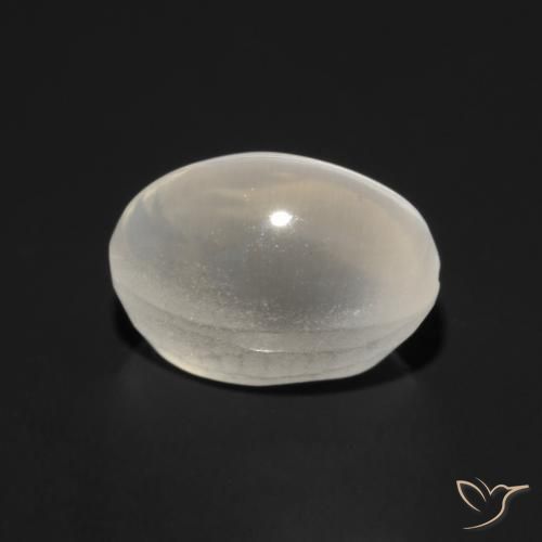 Sillimanite Occhio di Gatto Bianco caldo naturale da 1.43 ct, Ovale, Trasparente