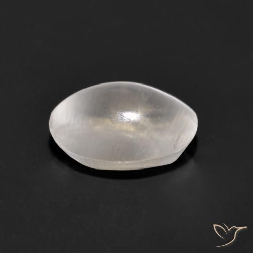 Sillimanite Occhio di Gatto Grigio molto chiaro naturale da 0.96 ct, Ovale, Trasparente