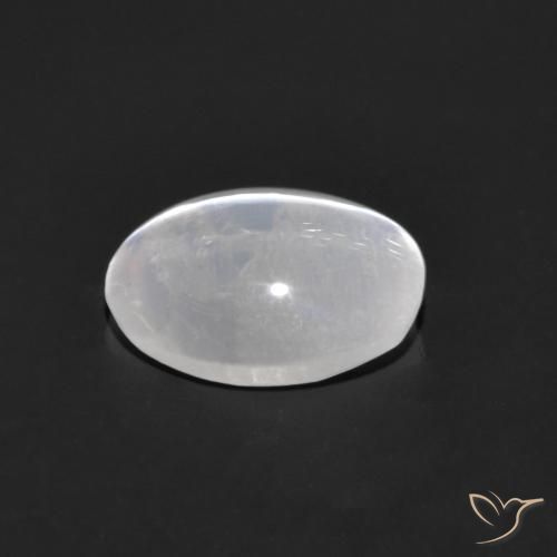 Sillimanite Occhio di Gatto Bianco trasparente naturale da 0.83 ct, Ovale, Trasparente