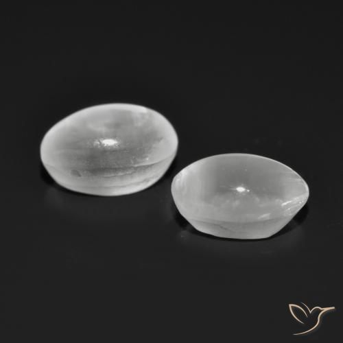 Gemme di Sillimanite Occhio di Gatto Grigio molto chiaro naturale da 2.06 ct, Ovale, Trasparente