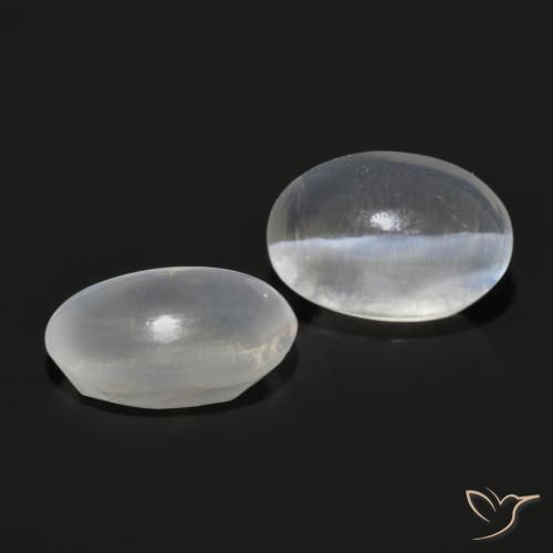 Gemme di Sillimanite Occhio di Gatto Grigio molto chiaro naturale da 2.15 ct, Ovale, Trasparente