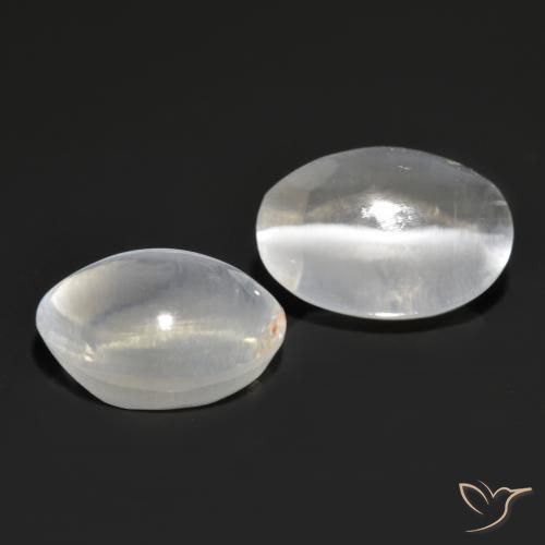 Gemme di Sillimanite Occhio di Gatto Grigio molto chiaro naturale da 2.71 ct, Ovale, Trasparente