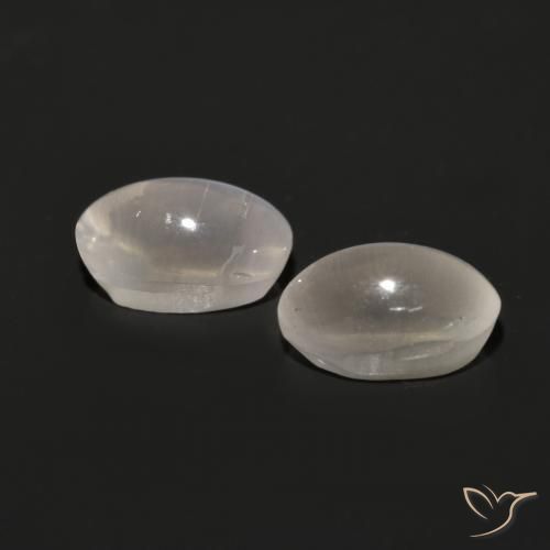 Gemme di Sillimanite Occhio di Gatto Grigio molto chiaro naturale da 1.58 ct, Ovale, Traslucido