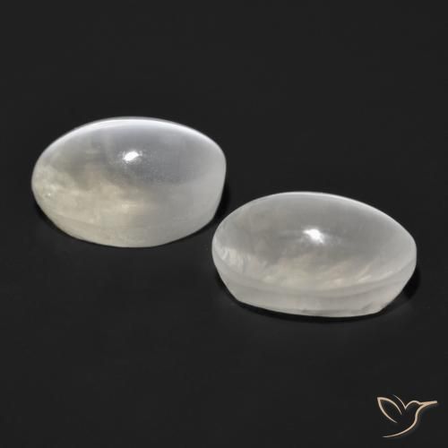 Gemme di Sillimanite Occhio di Gatto Grigio molto chiaro naturale da 2.75 ct, Ovale, Trasparente