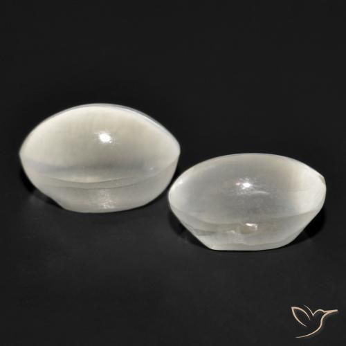 Gemme di Sillimanite Occhio di Gatto Grigio molto chiaro naturale da 2.53 ct, Ovale, Trasparente