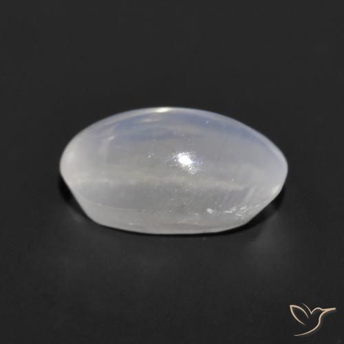 Sillimanite Occhio di Gatto Grigio molto chiaro naturale da 1.14 ct, Ovale, Trasparente