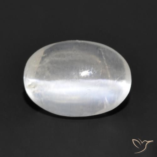 Sillimanite Occhio di Gatto Grigio molto chiaro naturale da 1.13 ct, Ovale, Trasparente