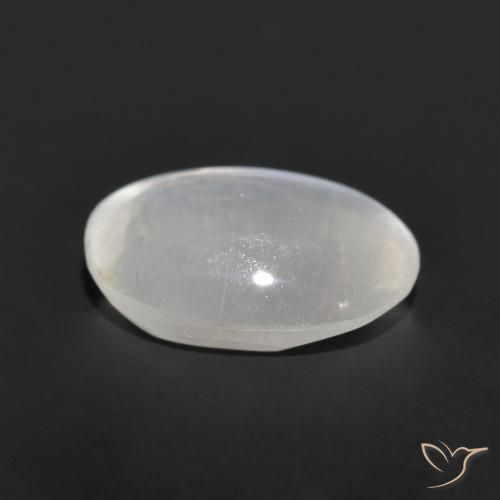 Sillimanite Occhio di Gatto Grigio molto chiaro naturale da 1.13 ct, Ovale, Trasparente