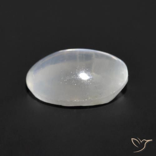 Sillimanite Occhio di Gatto Grigio molto chiaro naturale da 1.06 ct, Ovale, Trasparente