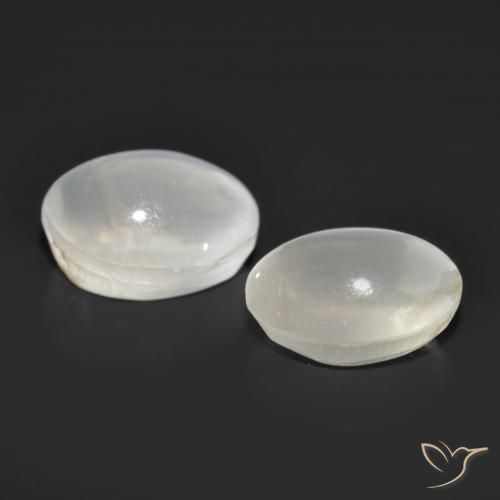 Gemme di Sillimanite Occhio di Gatto Grigio molto chiaro naturale da 2.69 ct, Ovale, Trasparente