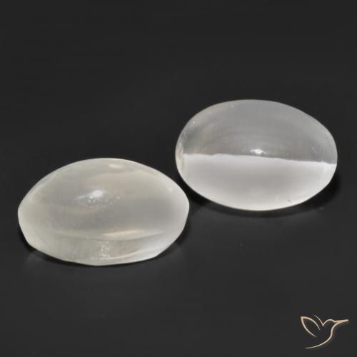 Gemme di Sillimanite Occhio di Gatto Grigio molto chiaro naturale da 2.47 ct, Ovale, Trasparente