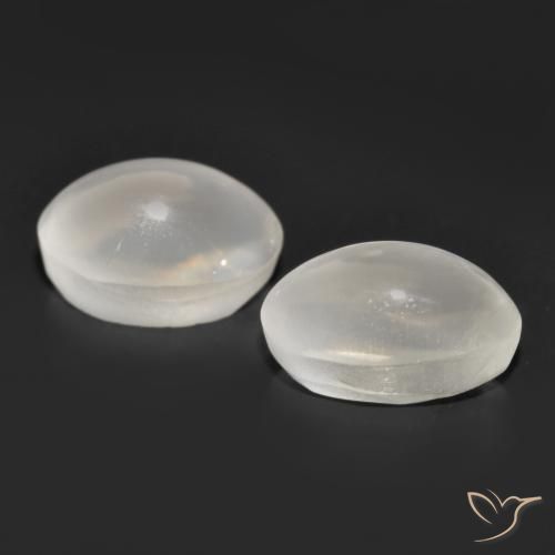 Gemme di Sillimanite Occhio di Gatto Grigio molto chiaro naturale da 2.47 ct, Ovale, Trasparente