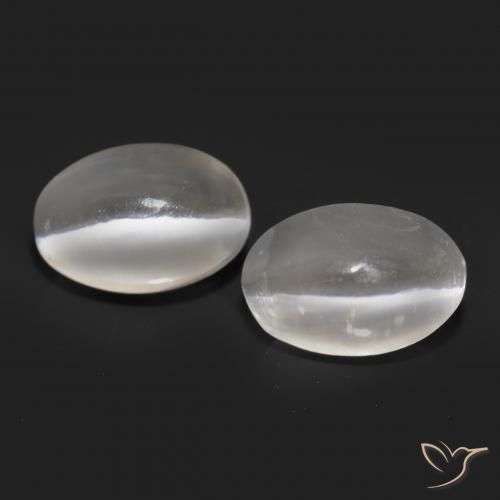 2.36ctw Naturale Grigio molto chiaro Sillimanite effetto occhio di gatto, Ovale, Traslucido