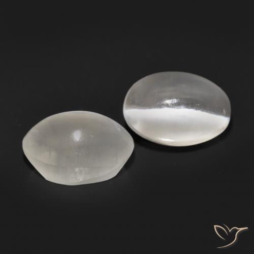 Gemme di Sillimanite Occhio di Gatto Grigio molto chiaro naturale da 2.36 ct, Ovale, Traslucido