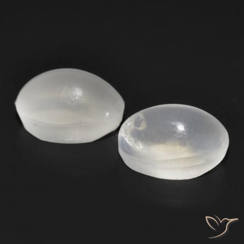 Gemme di Sillimanite Occhio di Gatto Bianco naturale da 2.43 ct, Ovale, Trasparente