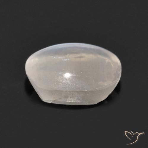 Sillimanite Occhio di Gatto Grigio molto chiaro naturale da 1.11 ct, Ovale, Trasparente