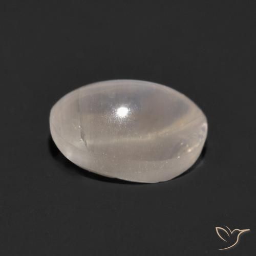 Sillimanite Occhio di Gatto Grigio molto chiaro naturale da 1.18 ct, Ovale, Trasparente