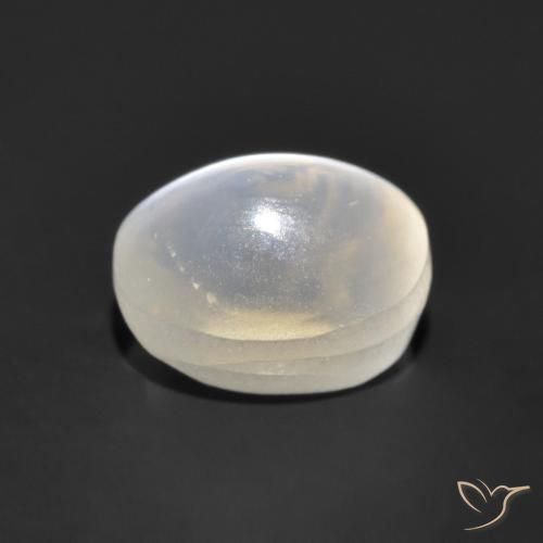 Sillimanite Occhio di Gatto Grigio molto chiaro naturale da 0.96 ct, Ovale, Trasparente