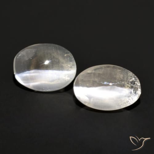 1.82ctw Naturale Grigio molto chiaro Sillimanite effetto occhio di gatto, Ovale, Trasparente