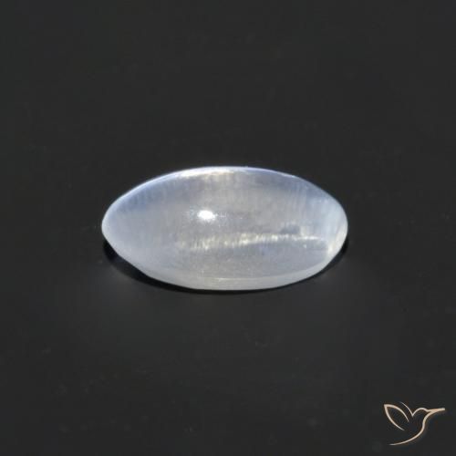 Sillimanite Occhio di Gatto Bianco trasparente naturale da 0.70 ct, Ovale, Trasparente