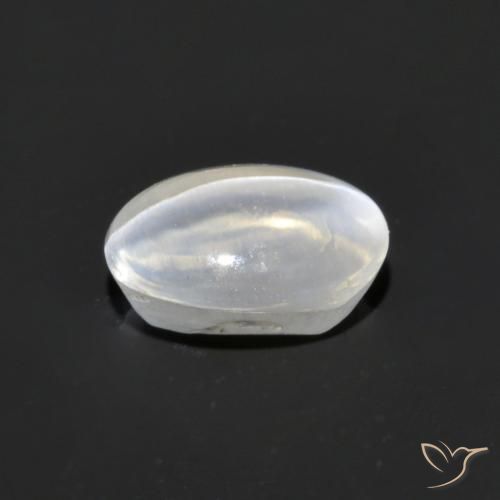 Sillimanite Occhio di Gatto Bianco trasparente naturale da 1.19 ct, Ovale, Trasparente