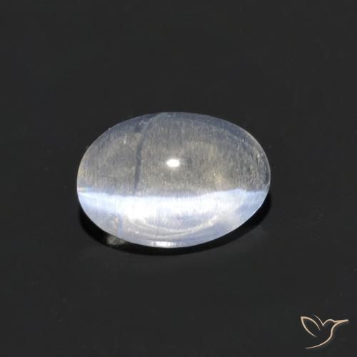 0.73ct Naturale Chiaro Sillimanite effetto occhio di gatto, Ovale, Trasparente