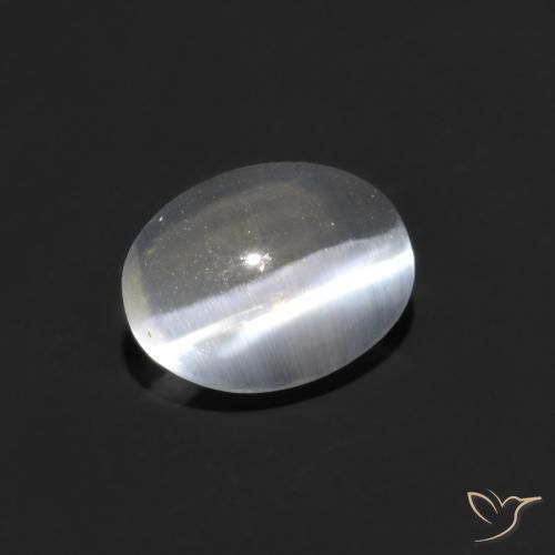 Sillimanite Occhio di Gatto Chiaro naturale da 0.82 ct, Ovale, Trasparente