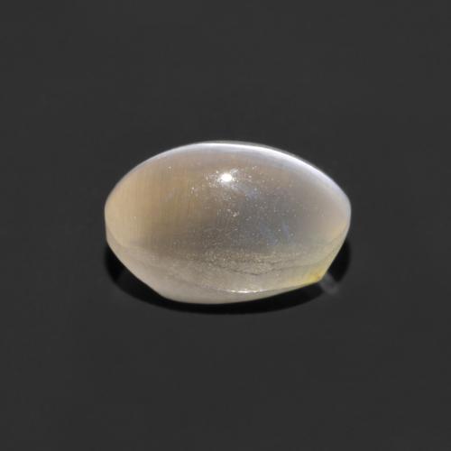 Sillimanite Occhio di Gatto Bianco caldo naturale da 1.21 ct, Taglio ovale, Trasparente