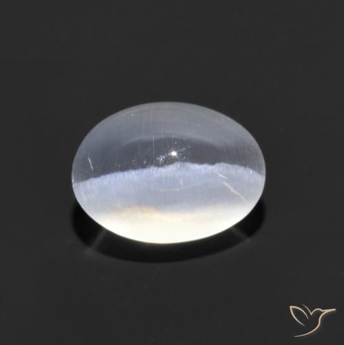 1.43ct Naturale Chiaro Sillimanite effetto occhio di gatto, Ovale, Trasparente