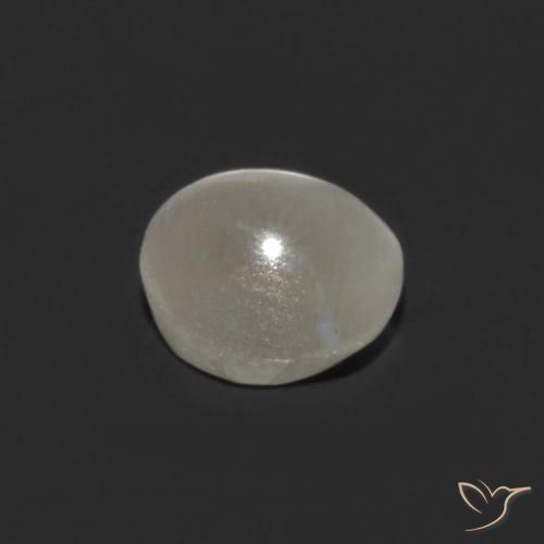 Sillimanite Occhio di Gatto Bianco caldo naturale da 0.79 ct, Ovale, Trasparente