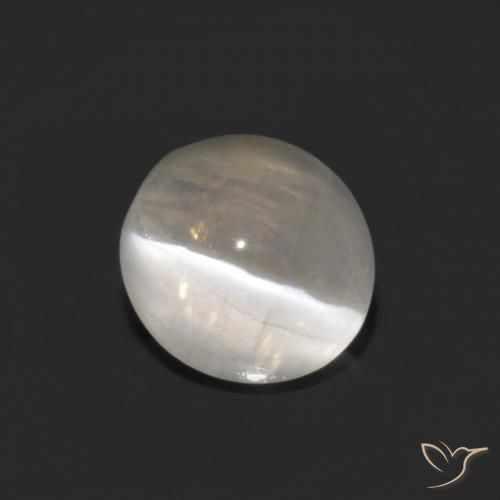 Sillimanite Occhio di Gatto Bianco caldo naturale da 1.33 ct, Ovale, Trasparente