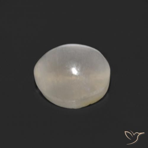 Sillimanite Occhio di Gatto Bianco caldo naturale da 1.33 ct, Ovale, Trasparente