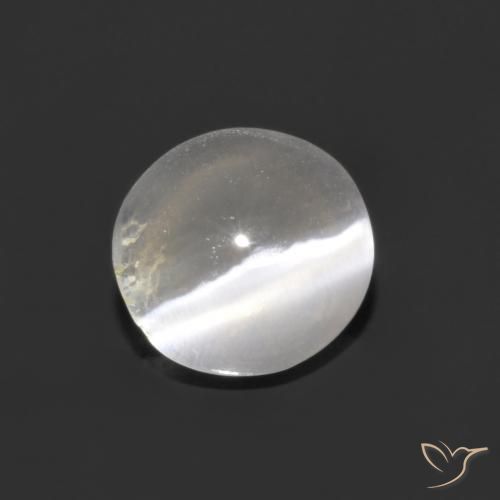 Sillimanite Occhio di Gatto Bianco trasparente naturale da 1.05 ct, Ovale, Trasparente