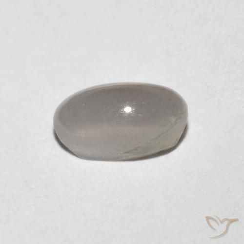 Sillimanite Occhio di Gatto Grigio molto chiaro naturale da 1.06 ct, Ovale, Trasparente
