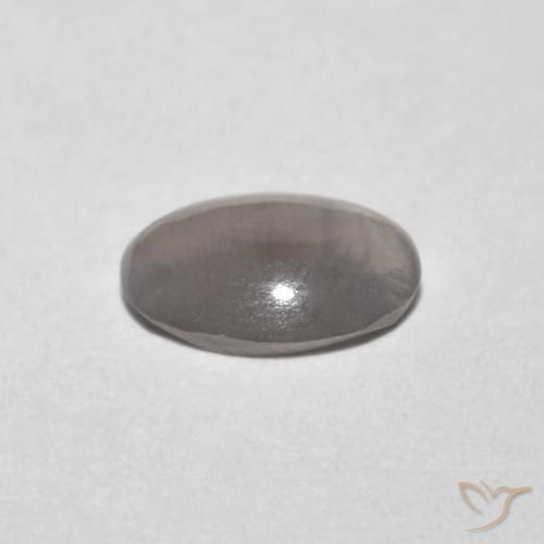 Sillimanite Occhio di Gatto Grigio molto chiaro naturale da 0.73 ct, Ovale, Trasparente