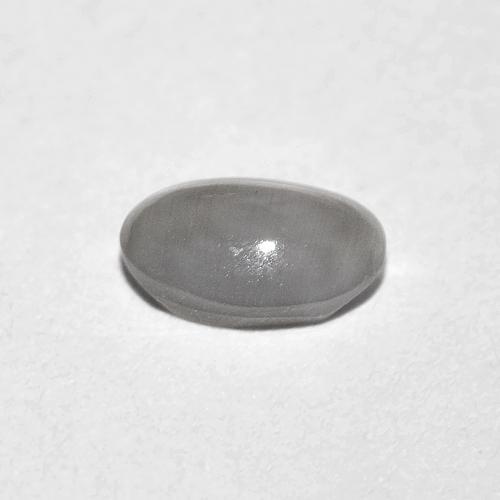 Sillimanite Occhio di Gatto Grigio molto chiaro naturale da 0.74 ct, Taglio ovale, Trasparente