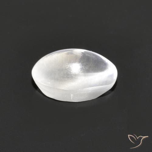 Sillimanite Occhio di Gatto Grigio molto chiaro naturale da 1.18 ct, Ovale, Trasparente