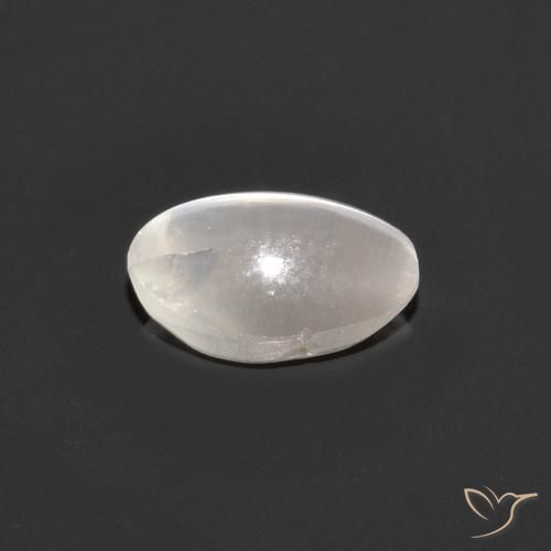 Sillimanite Occhio di Gatto Grigio molto chiaro naturale da 0.98 ct, Ovale, Trasparente