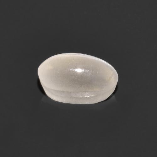 Sillimanite cat's eye naturale grigio da 0,76 ct, taglio ovale, trasparente