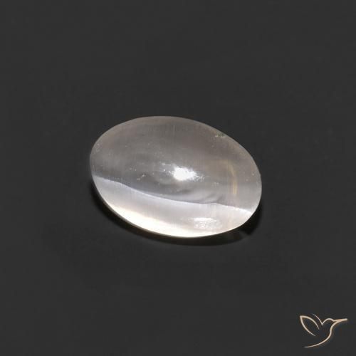 Sillimanite Occhio di Gatto Grigio molto chiaro naturale da 0.68 ct, Ovale, Trasparente