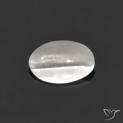 Sillimanite Occhio di Gatto Grigio molto chiaro naturale da 0.84 ct, Ovale, Trasparente