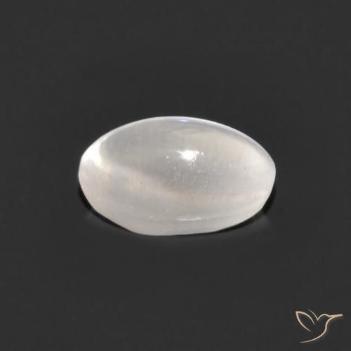 Sillimanite Occhio di Gatto Grigio molto chiaro naturale da 1.21 ct, Ovale, Trasparente