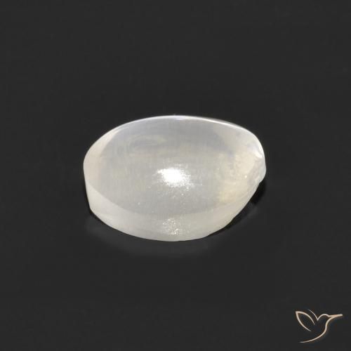 Sillimanite Occhio di Gatto Grigio molto chiaro naturale da 1.11 ct, Ovale, Trasparente